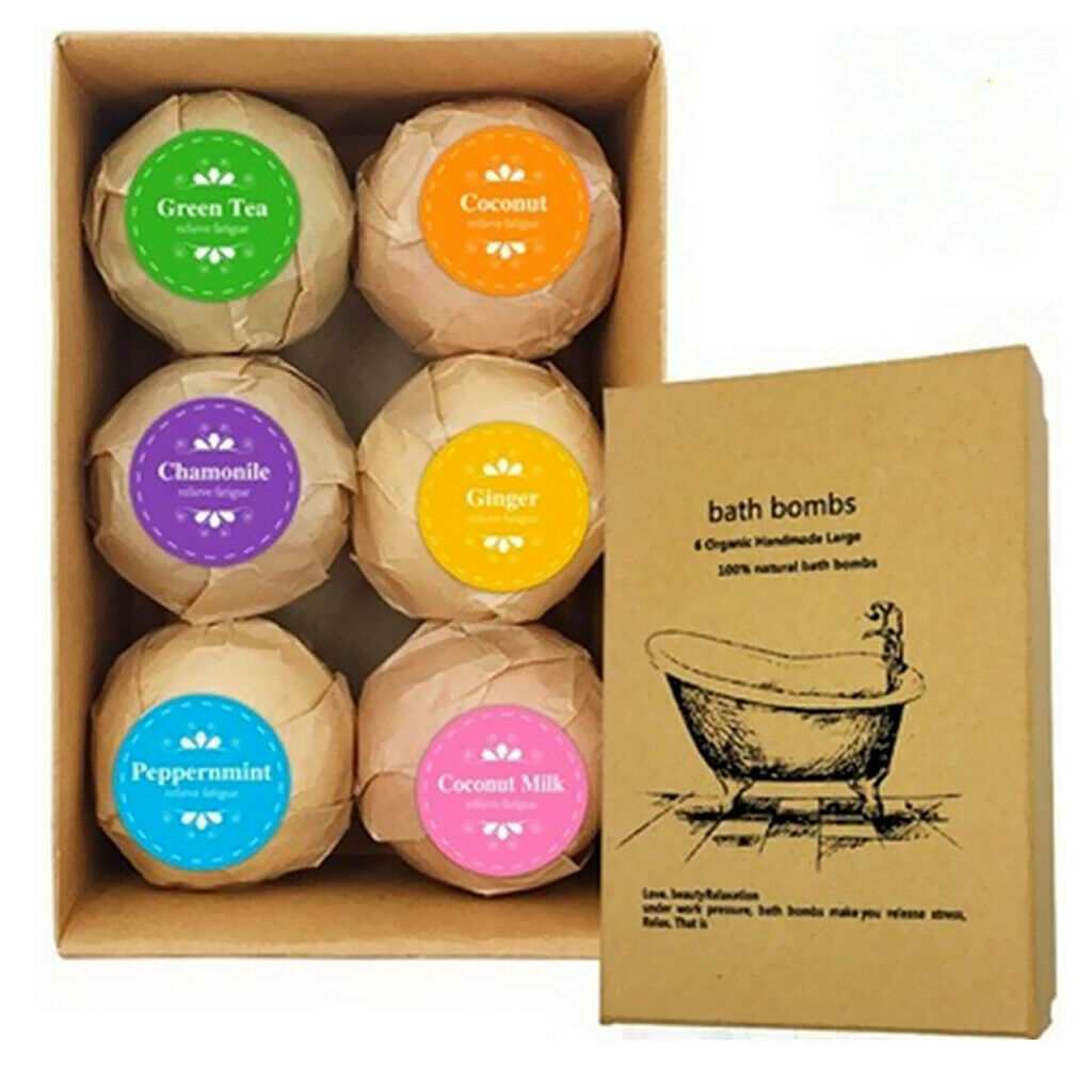 12 Pieces Women Scented Bubble Bath Salt Essential Balls Set Kit Gifts For