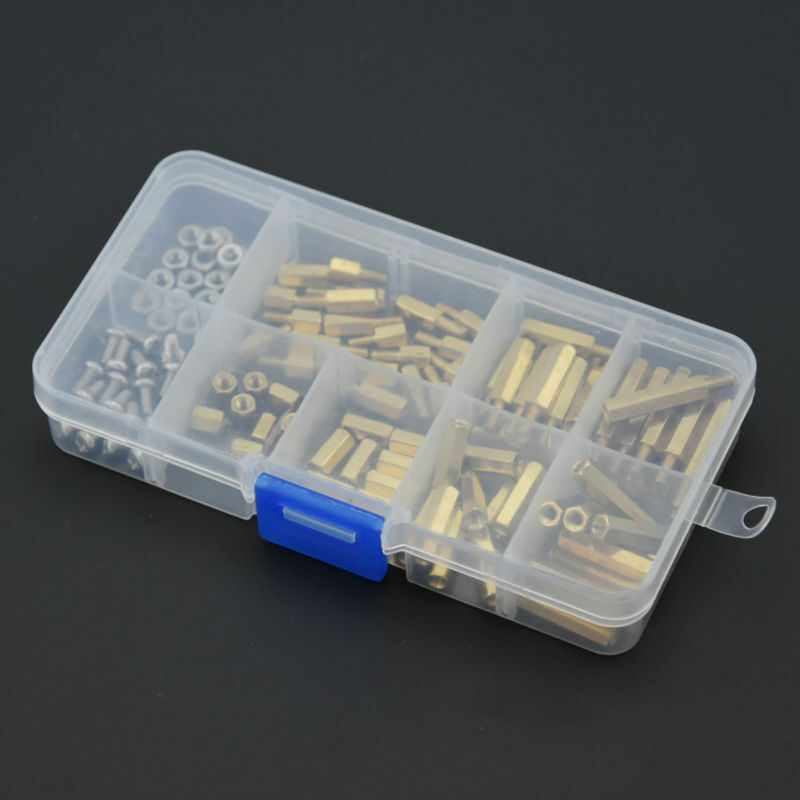 120Pcs M3 Male-Female Brass Hex Column Standoff Support Spacer Kit For PCB Board