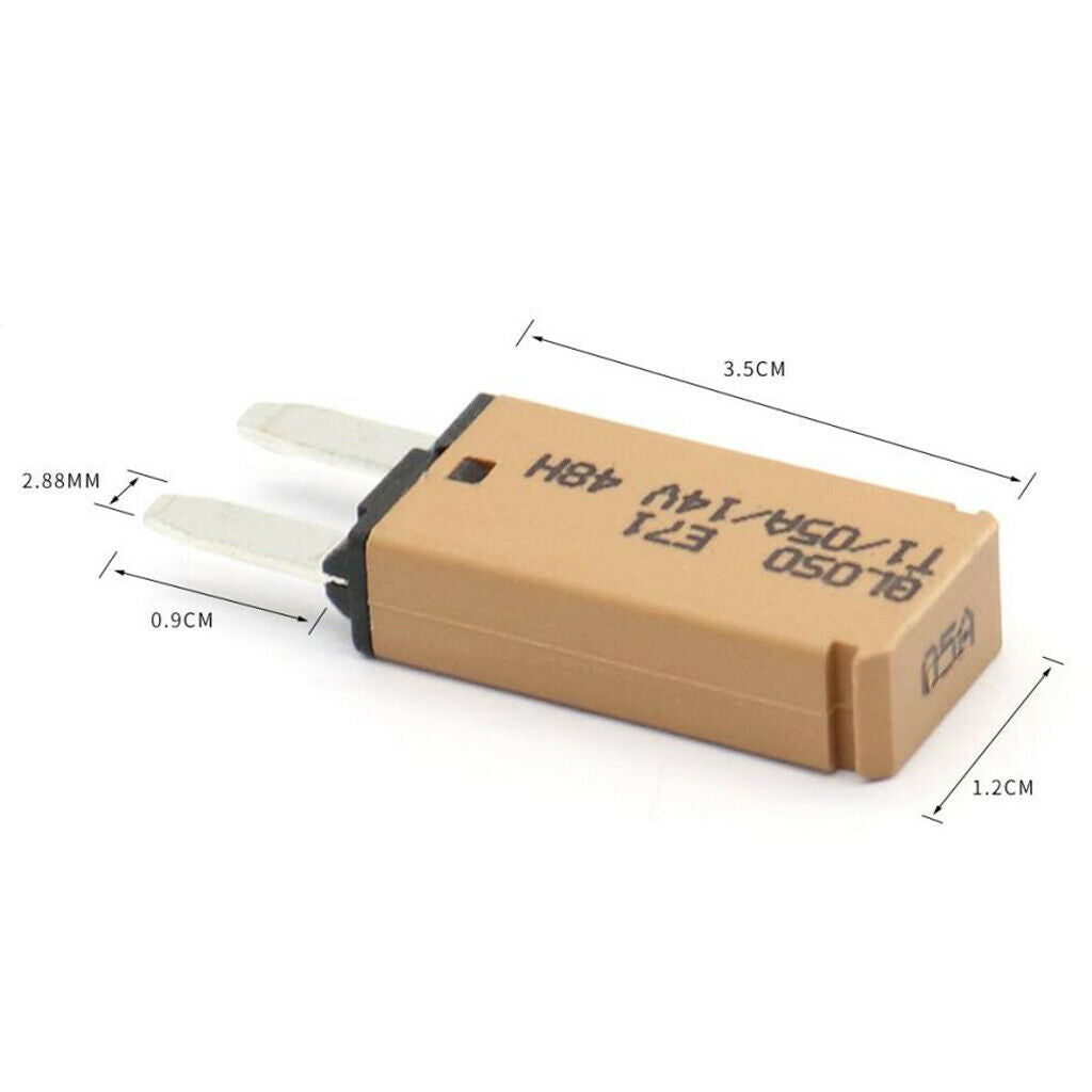 5A 14V DC Car Vehicle Mini Blade Fuse Reset Circuit Breaker Protector F438