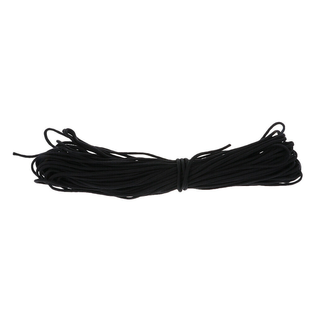 100FT Outdoor Camping Paracord Parachute Cord Rope 7 Strand Core Black