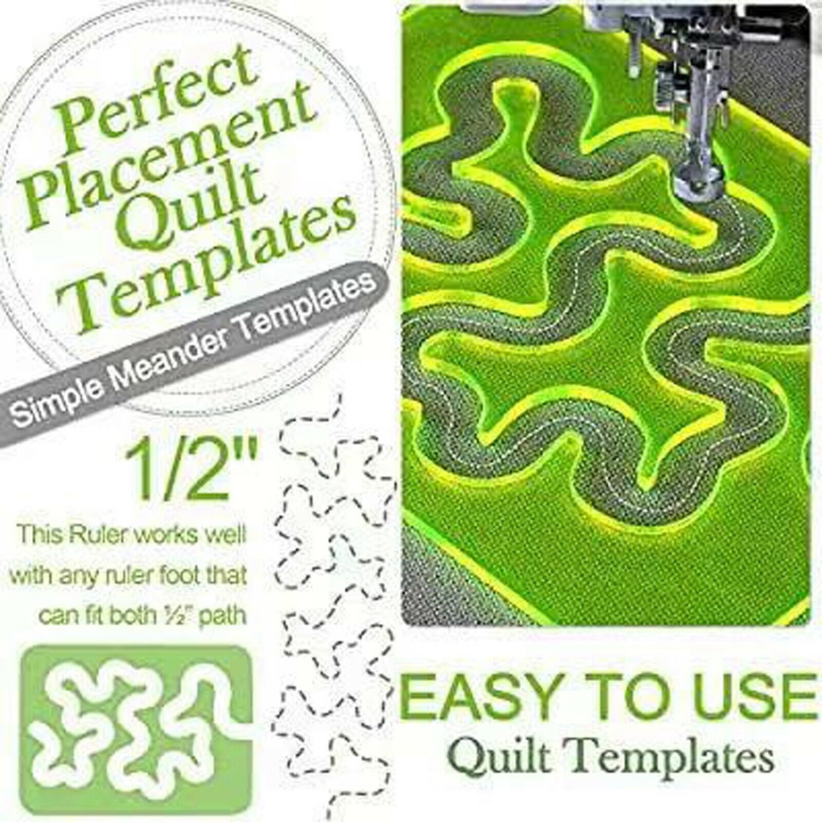 Quilting Template Ruler Home Sewing Quilting Free Motion Quilt Templates