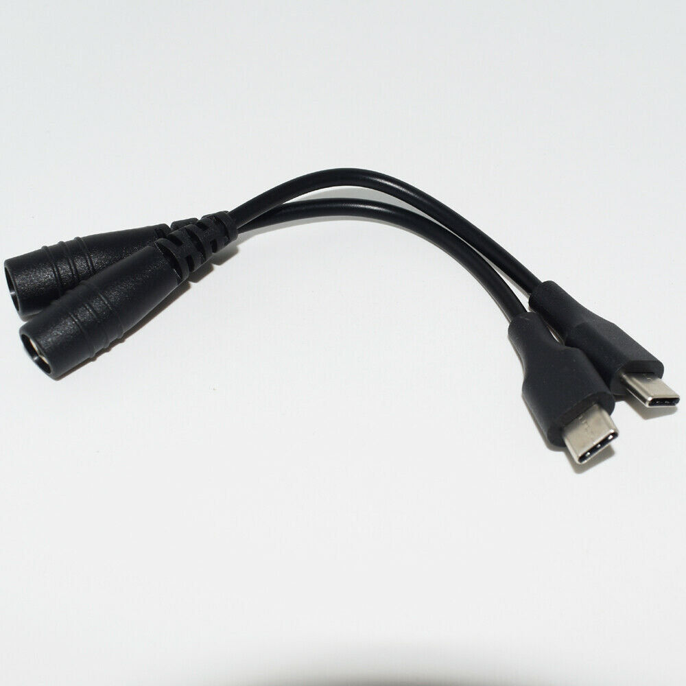 10x USB 3.1 Type C Male To 5.5x2.1mm Female DC Power Charger Adapter Cable 15cm