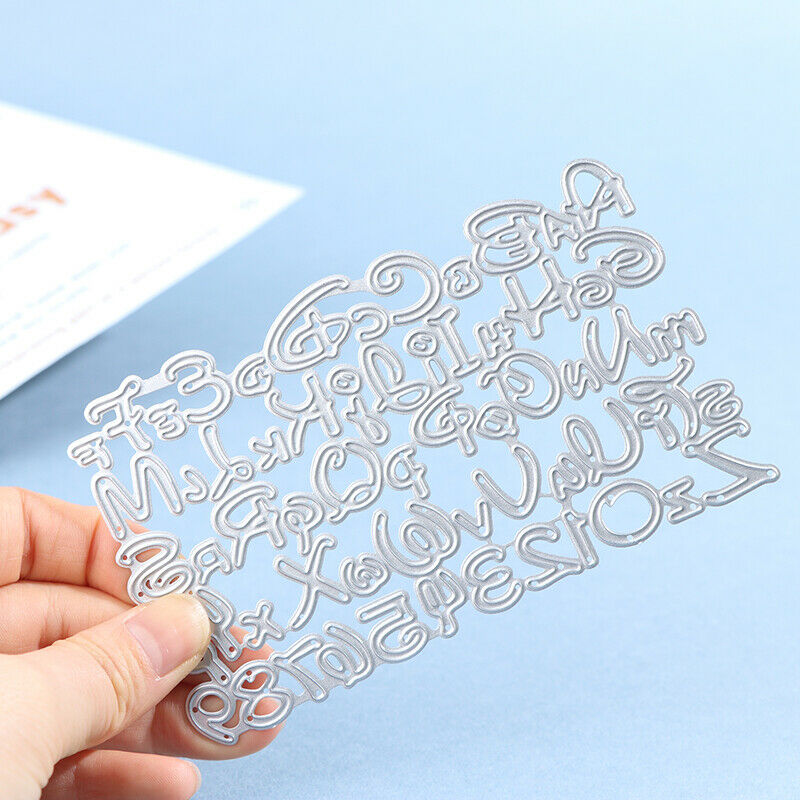 Alphabet Letter Number Cutting Dies for Card Stencils DIY Album Decorativ.l8