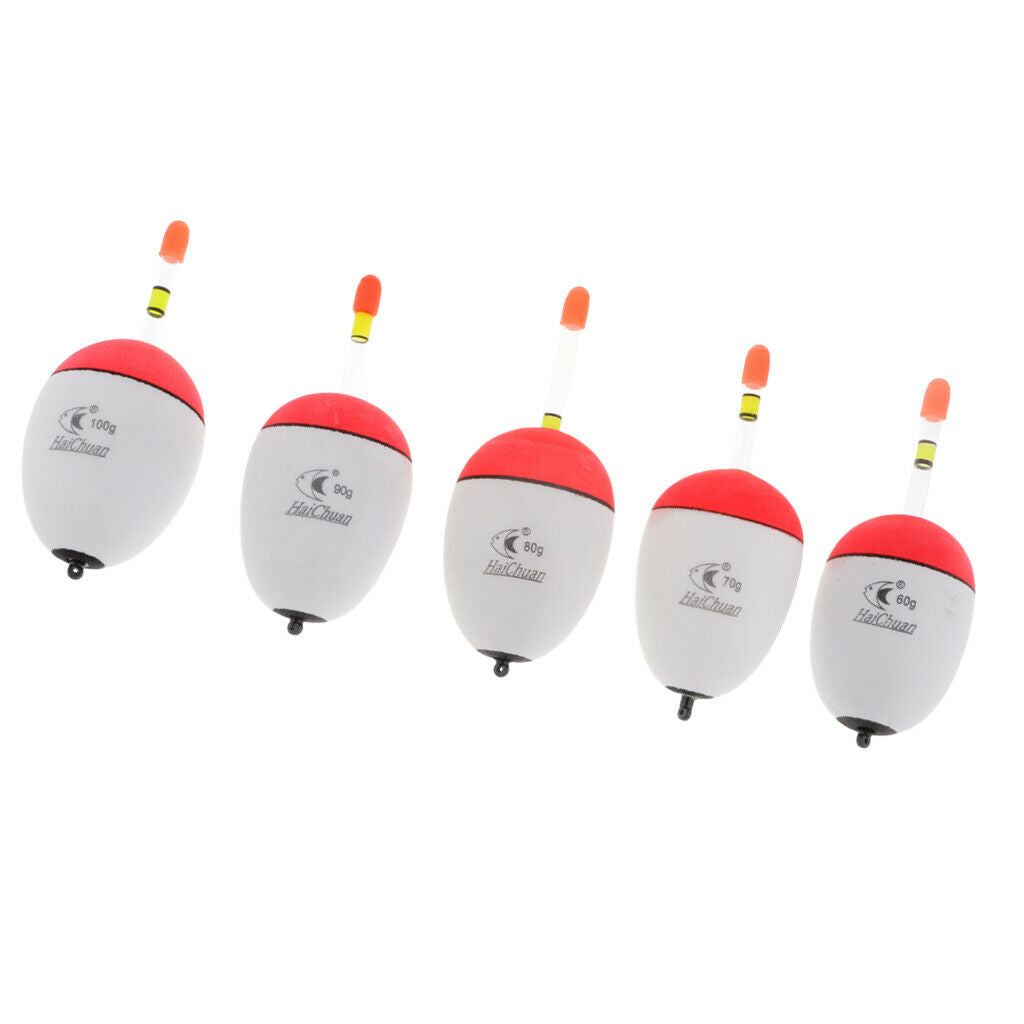 5pcs eva foam floats luminous fish float bobber sea rock fish