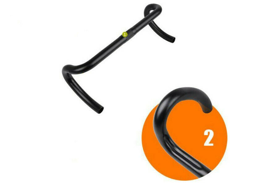 1 Piece 25.4 6061 Aluminum Racing Drop Bar Handlebar 25.4 x 420mm For Road Bike