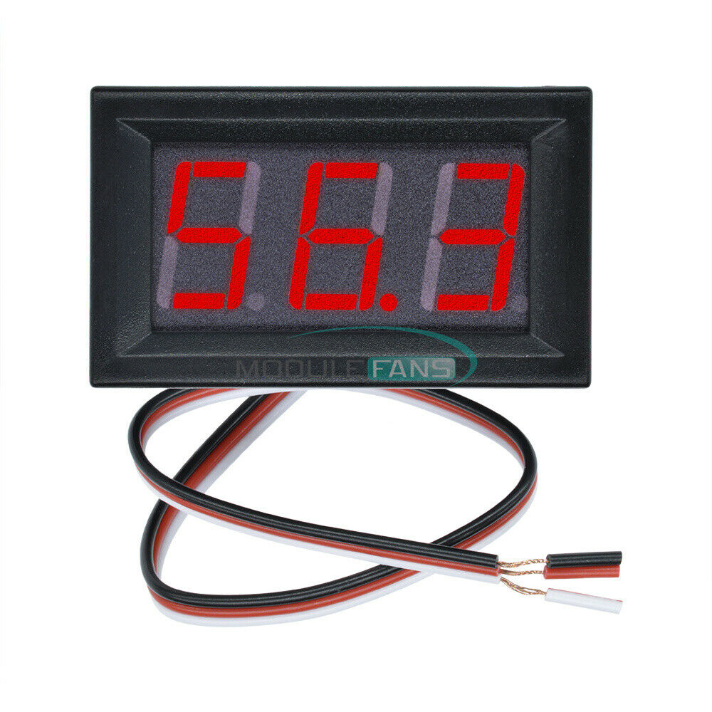 DC 0V to 99.9V Red LED Panel Meter Mini Digital Voltmeter Tester