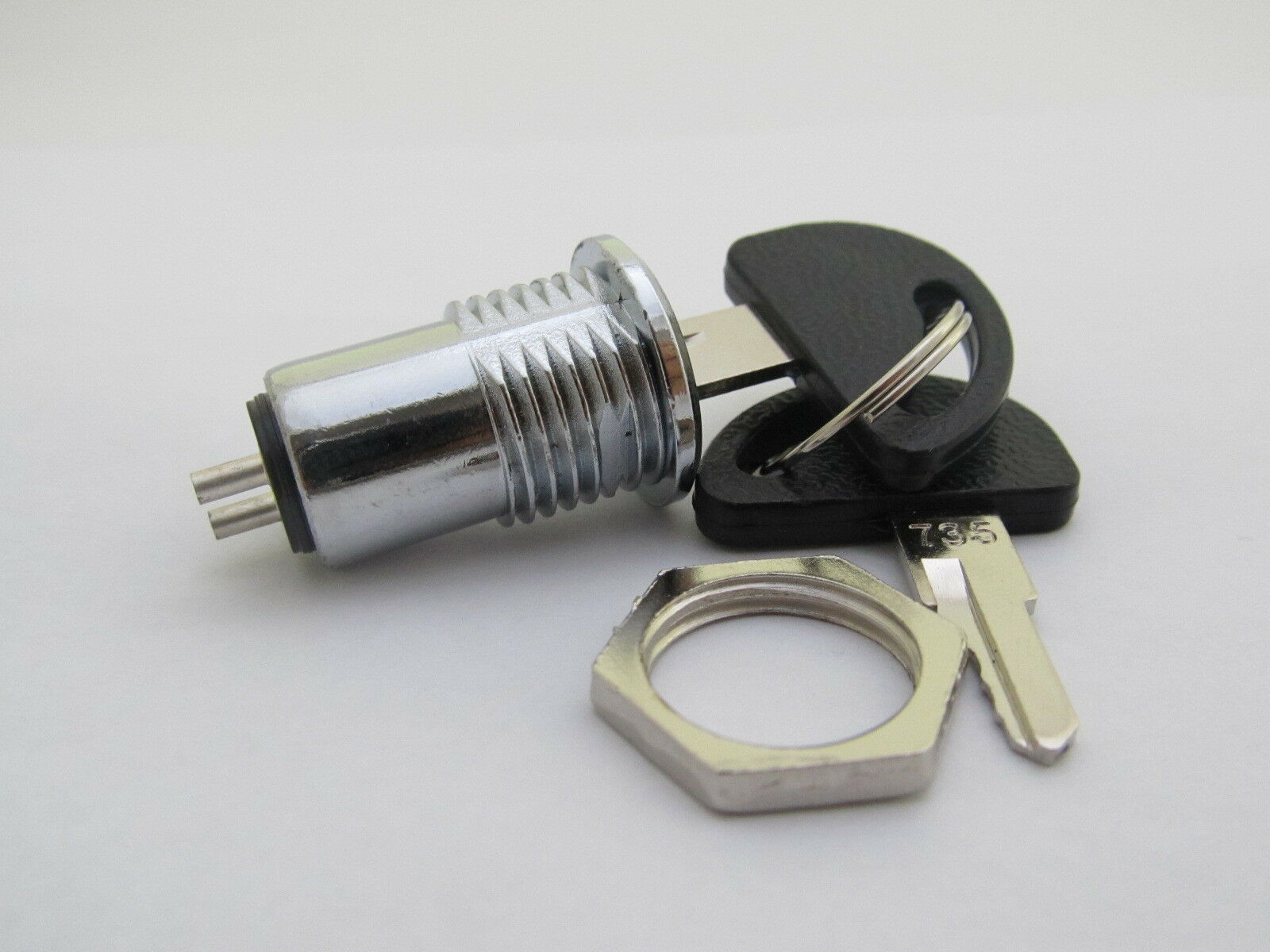 1pc High Quality 15.6x31mm #735 Key Switch ON/OFF Metal Lock Switch with 2 keys