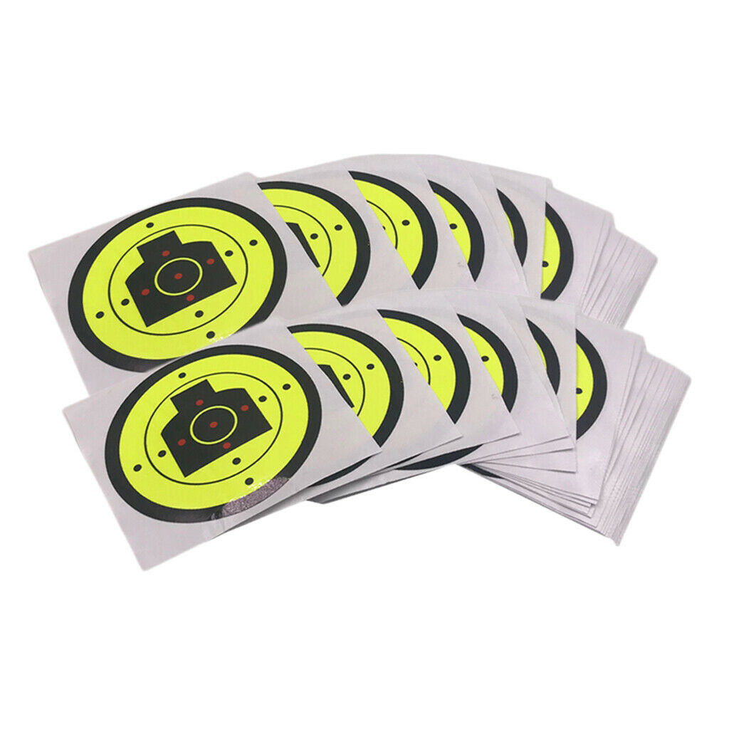 100x Reactive  Shooting Paper Target Shooting Training Practice