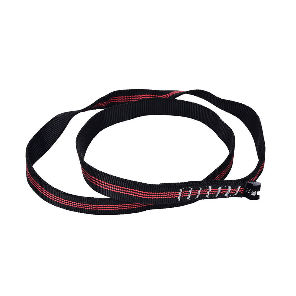 25KN Safety Rock Tree Climbing Express Quickdraw Sling Webbing Rope StrapC.l8