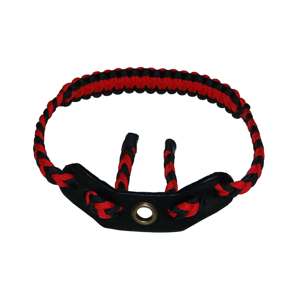 Outdoor Archery Hunting Braided Paracord Compound Bow Adjustable Wrist Sling