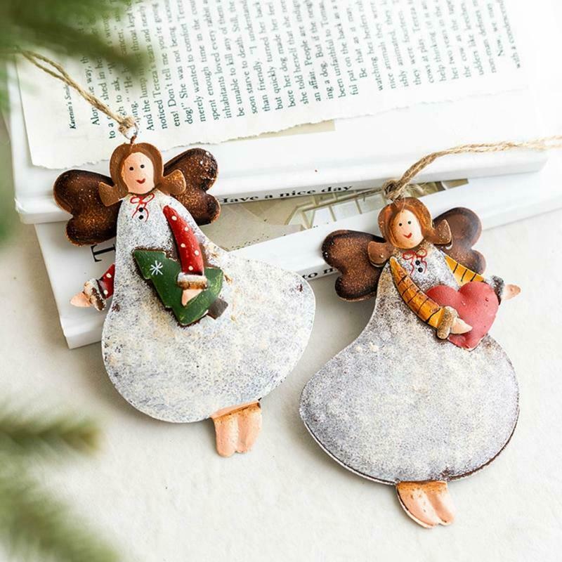 4 Pcs Angel Hanging Ornaments Christmas Dancing Festival Party Home Decoration