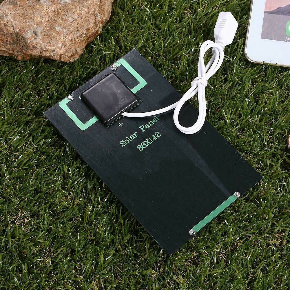 Solar Panel Generator System Portable Home Kit LED 5V USB Charger solar panels