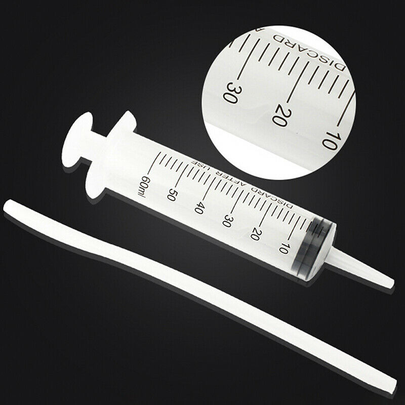 Bike Tire Tubeless Sealant 60ml Syringe Rubber Hose Kit For Inner T GwJC.l8