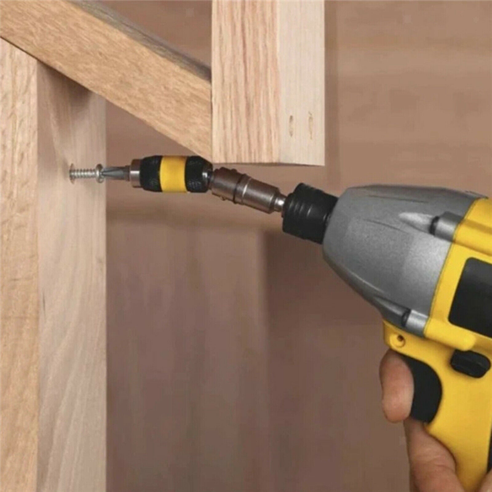 2Pcs Magnetic Screw Drill Tip Hex Shank Bit for Tight Spaces or Corners