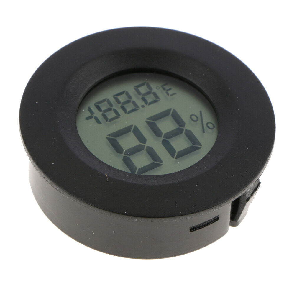 Humidity Monitor Digital Temperature Gauge Humidity Meter for Home Black