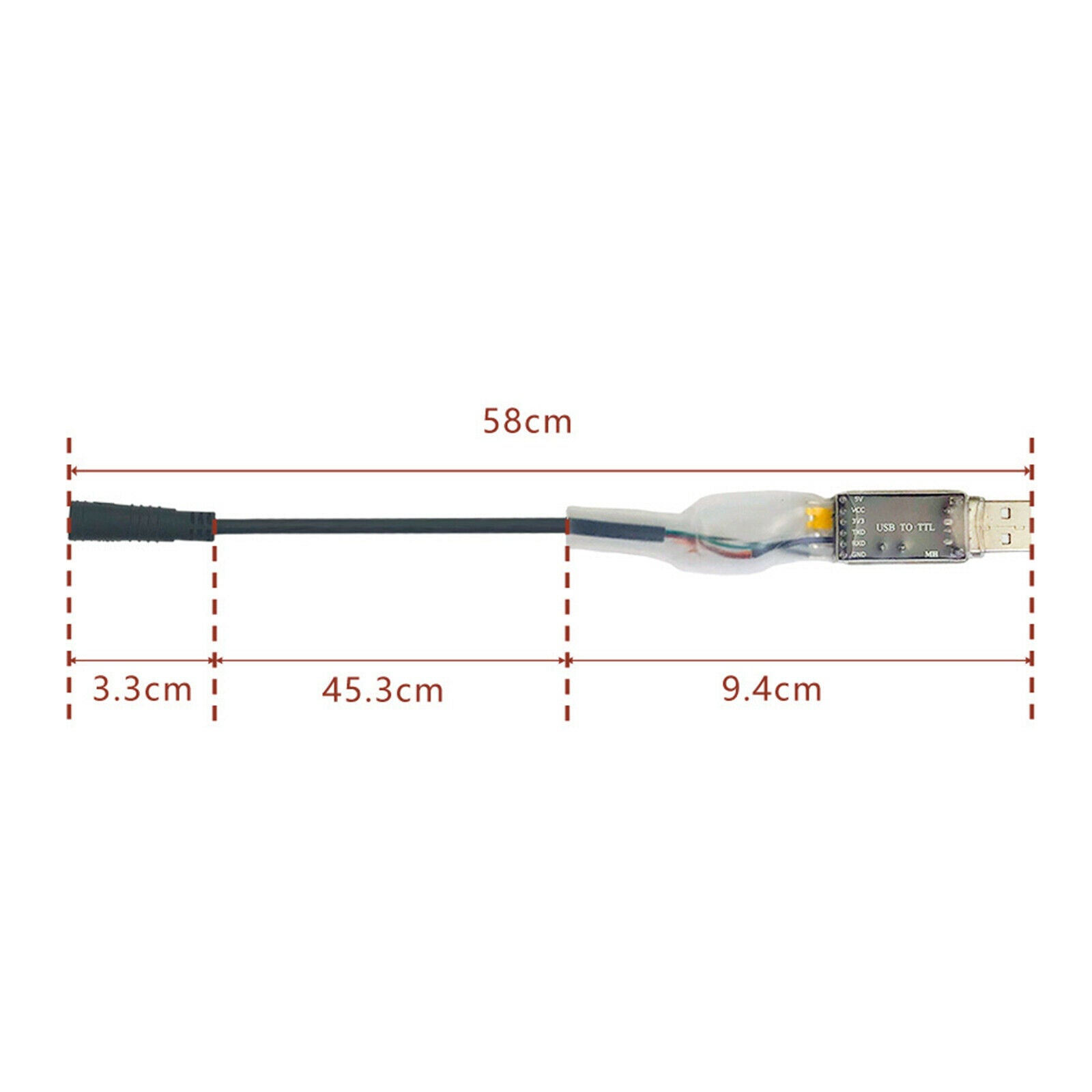 Portable USB Programming Cable for BBS01 Mid Drive Motor Stable Durable