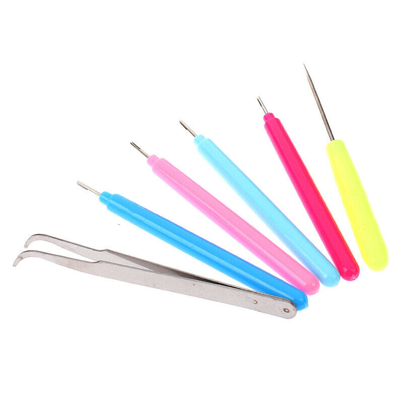 6Pcs Paper DIY Set Quilling Paper Tools Tweezer Needle Pins Slotted Pen T.l8