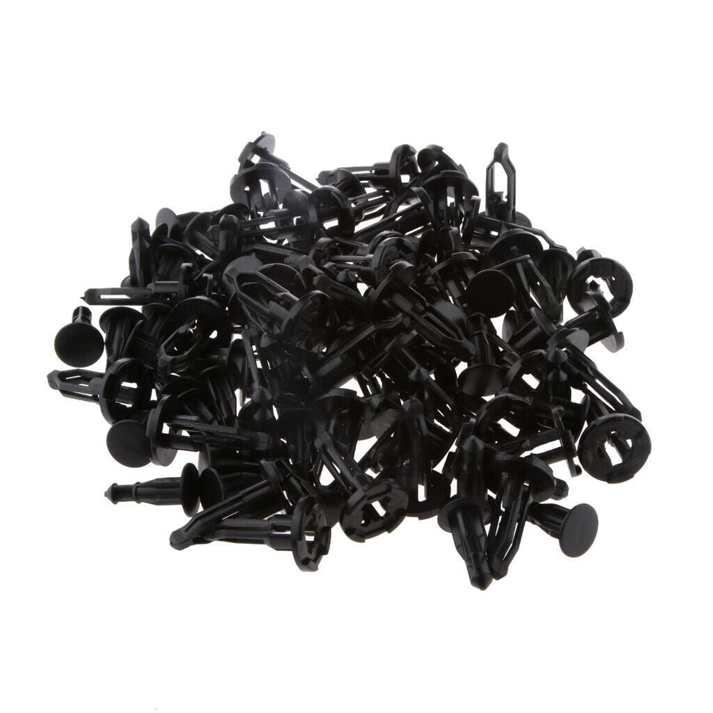 50Pcs Car Retainer Clips & Plastic Fasteners Kit Fender Rivet Clips, Auto Push