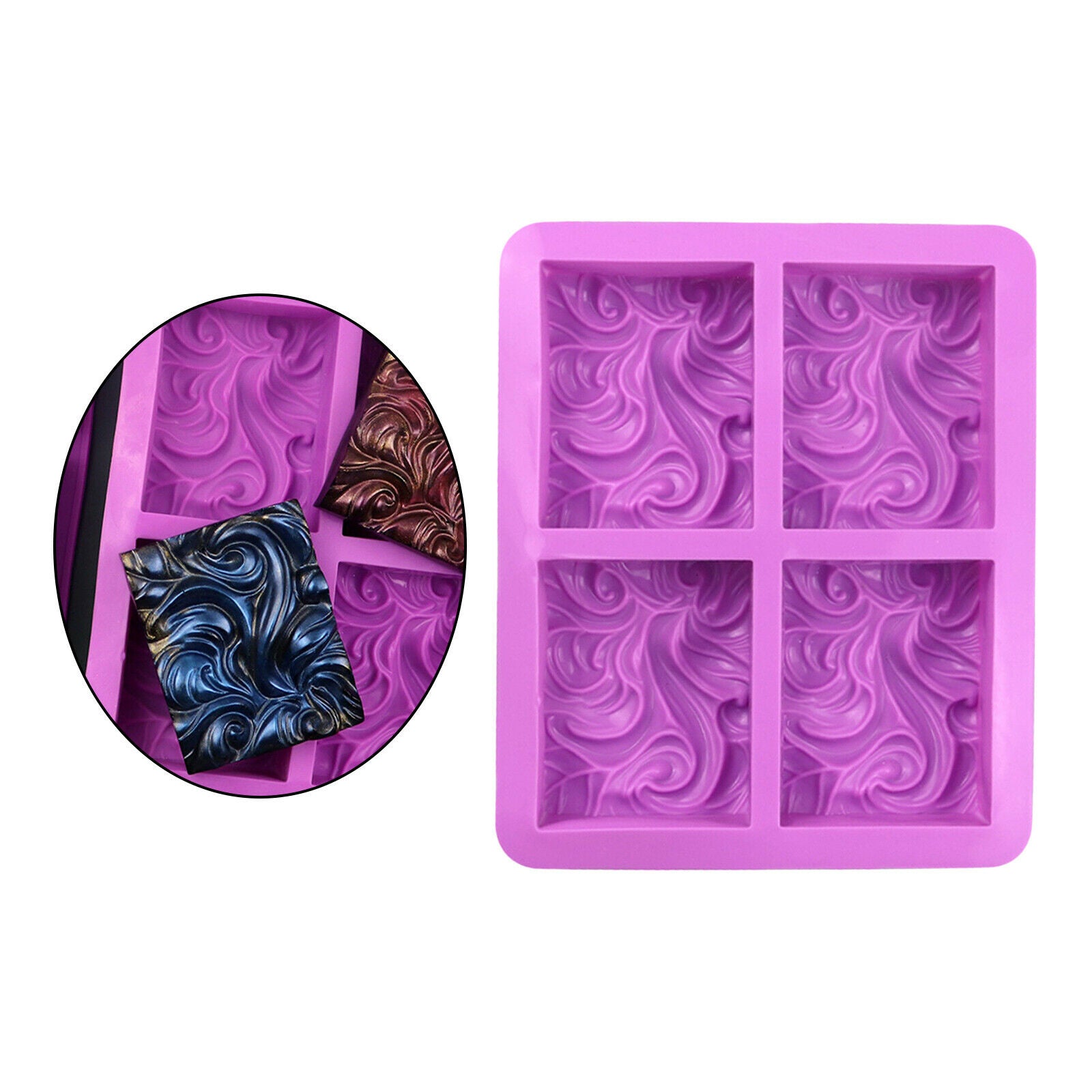 Silicone Soap Mold for Soap Making, Wave Soap Mould Soap Making Supplies