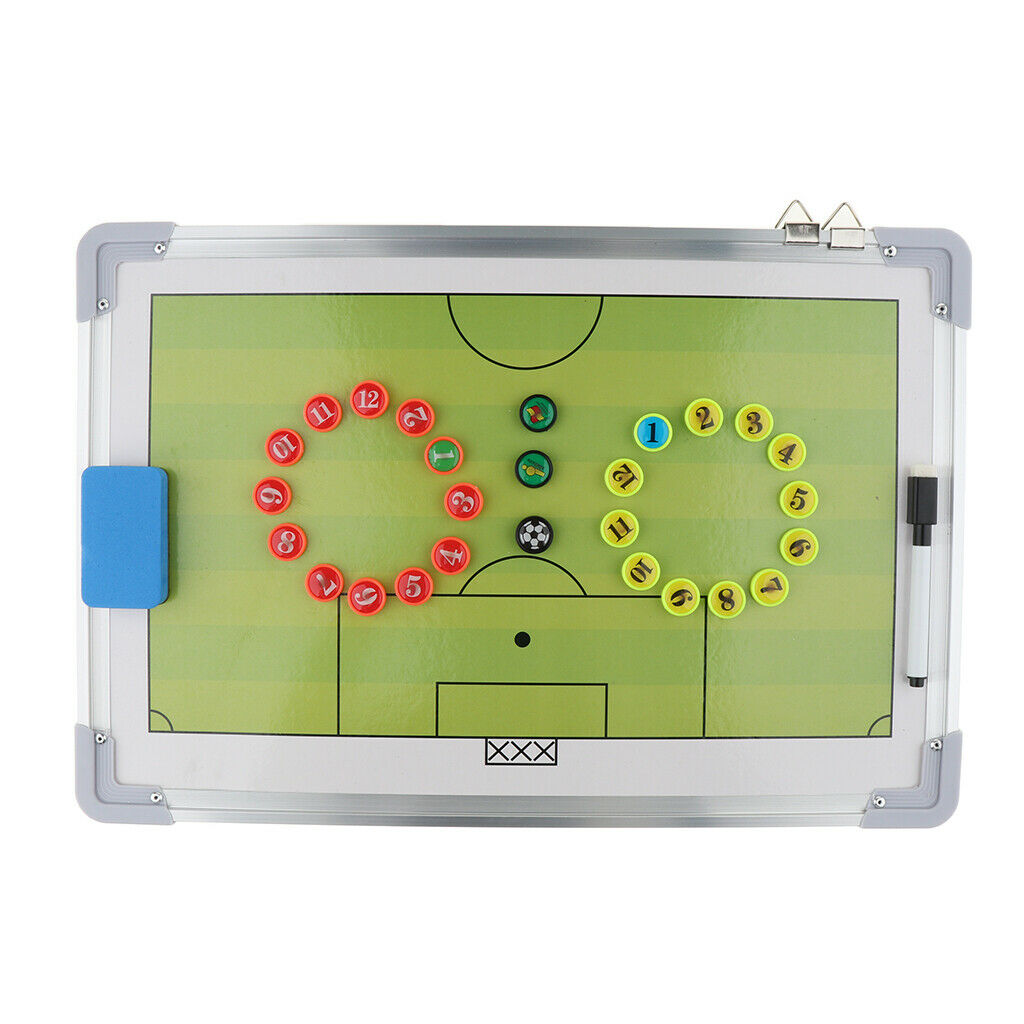 Aluminum Alloy Soccer Coaching Board Football Training Clipboard with Hook