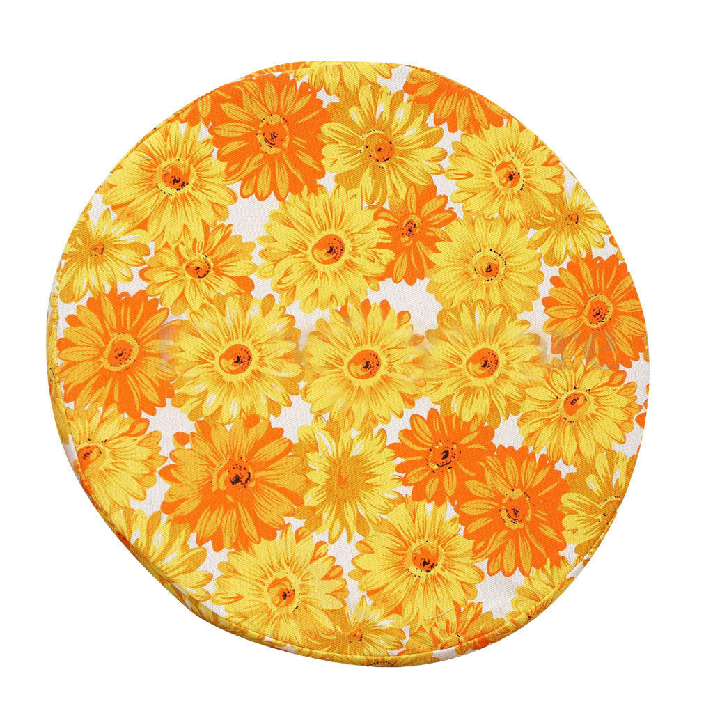 Indoor Dining Garden Patio Home Office Round Pads Cushion-Chrysanthemum