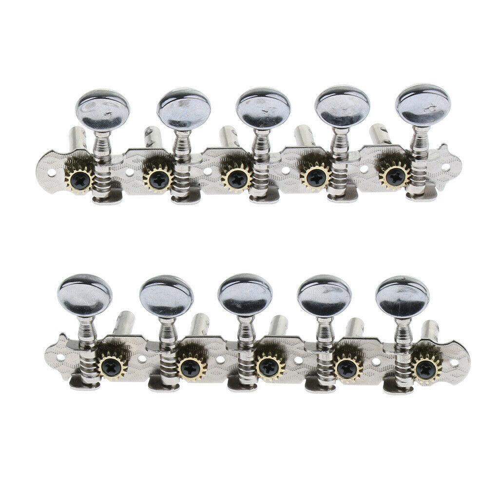 5R5L Guitar Tuning Pegs Tuners Machine Heads for 10 String Electric Guitar