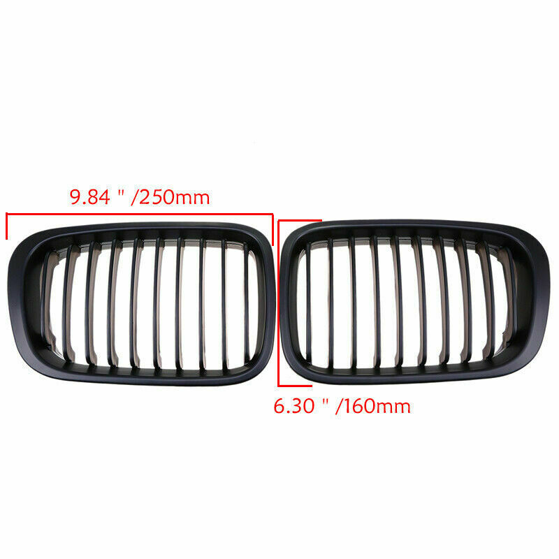 Front Bumper Kidney Grilles Fit BMW E46 320i 323i 325i 328i 330i Sedan 1998-2001