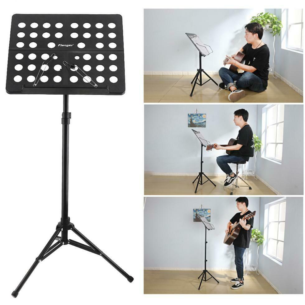 Folding Music Stand Lightweight Aluminum Alloy Music Stand Holder w/ Carring Bag