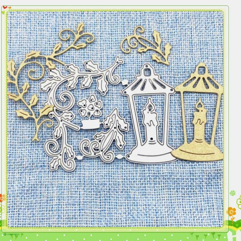Vine Candlestick Lamp Carbon Steel Cutting Dies DIY Scrapbooking Photo Album