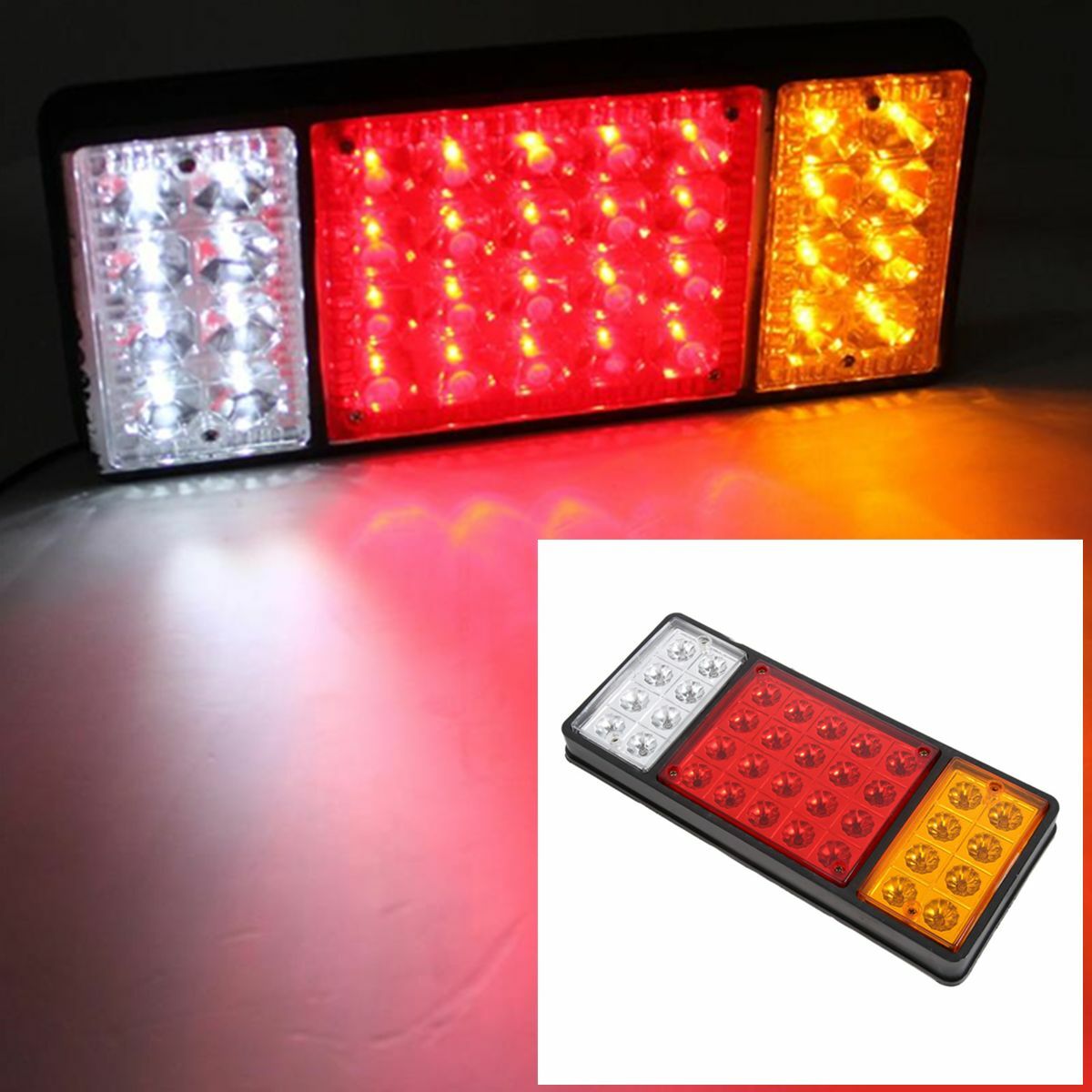 36 LED Reflector Rear Tail Brake Stop Marker Light CAR Truck Trailer waterproof