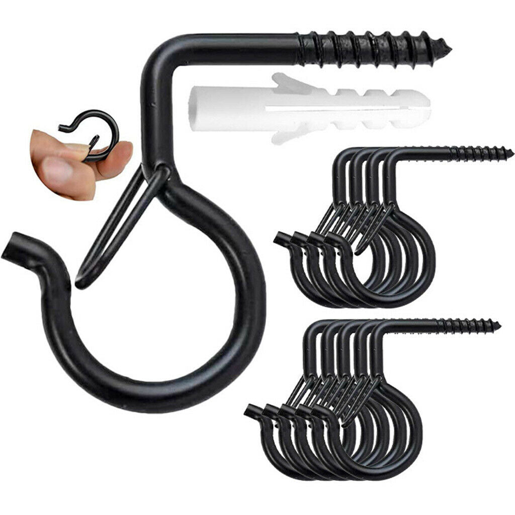 20 Pieces Q Hanger Hooks Plant Bracket for String Light Hooks Bird Feeders