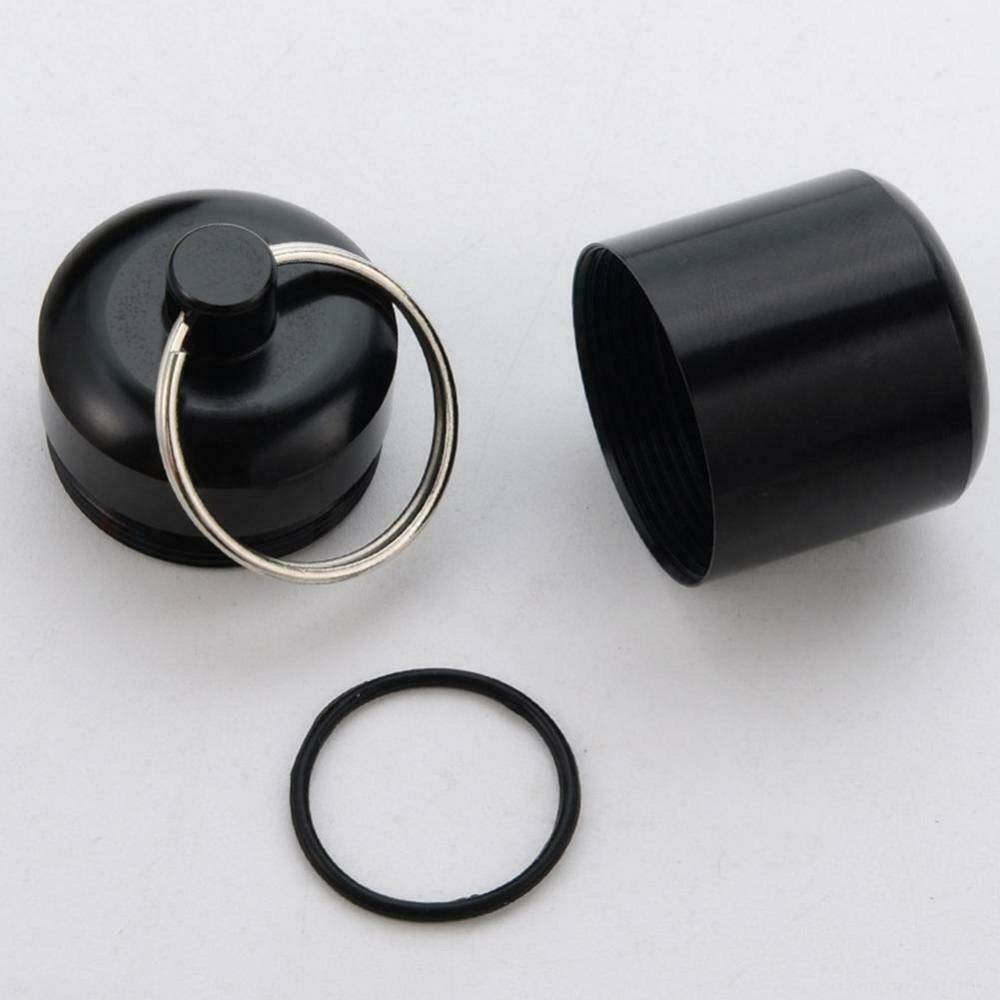 Mini Pocket Waterproof Metal Medicine Pill Box Bottle Holder Container Keychain