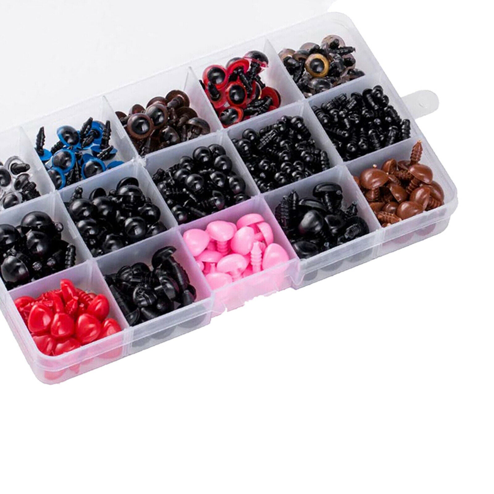 752pcs/box Mix Color Plastic Safety Eyes and Nose for Toys Crochet DIY Craft