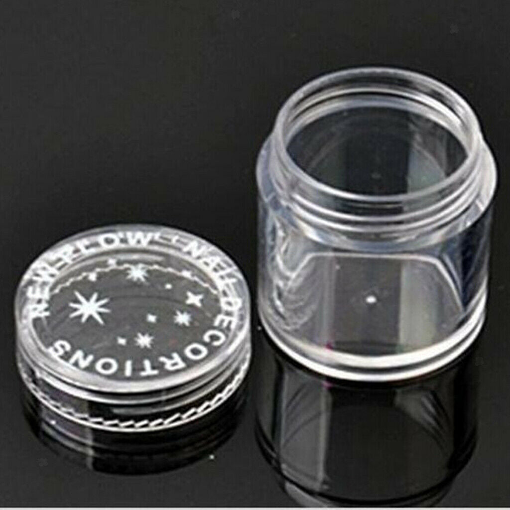 Cosmetic Container Empty Transparent Plastic Pot, Jewelry Bead Organizer Storage