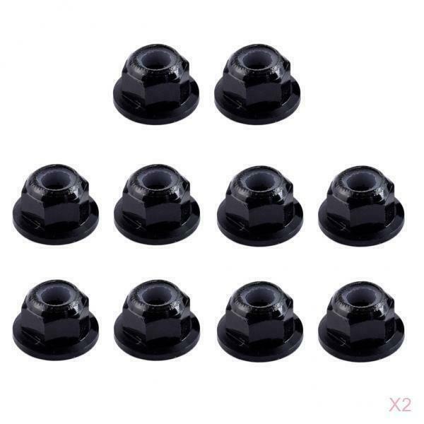 20pcs   Steel   M4   4mm   RC   Wheel   Tires   Nuts   Flanged   Nut   for   XS