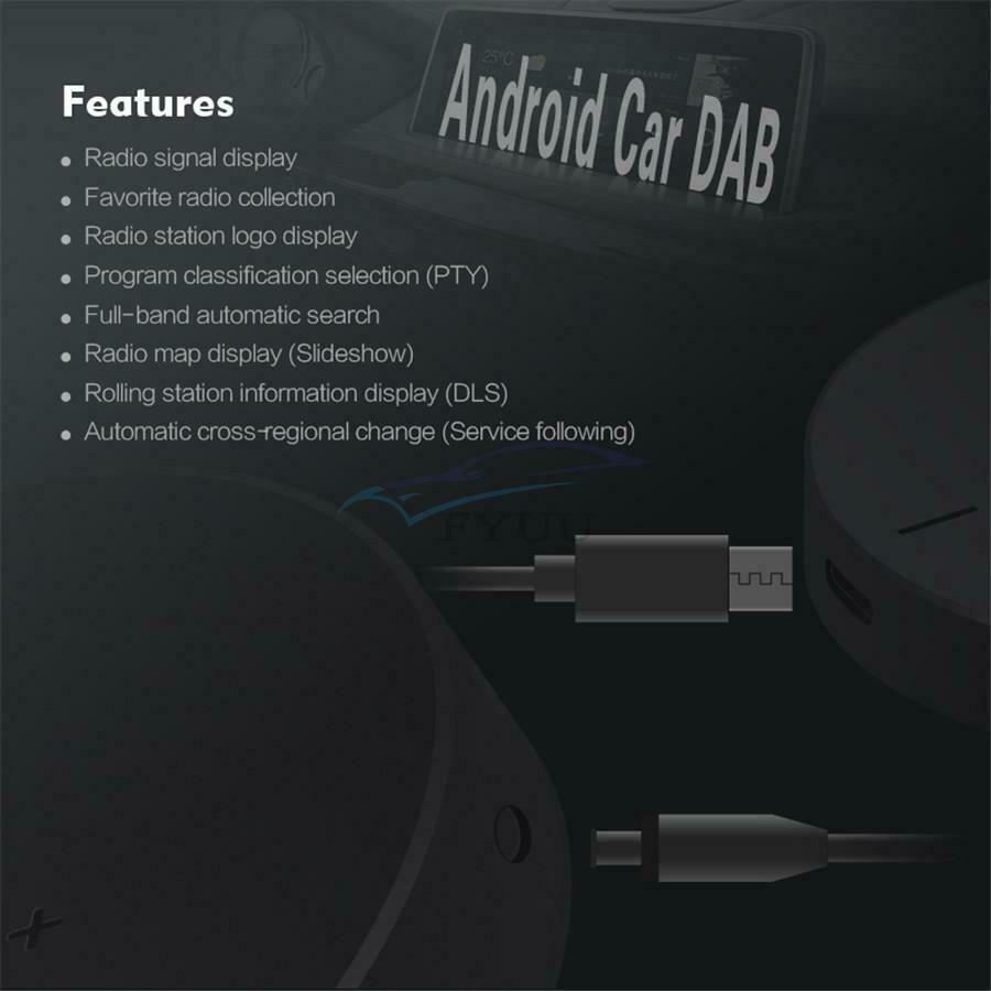 Car DAB + Digital Audio Broadcast Receiver 174-240MHz For Android Navigation