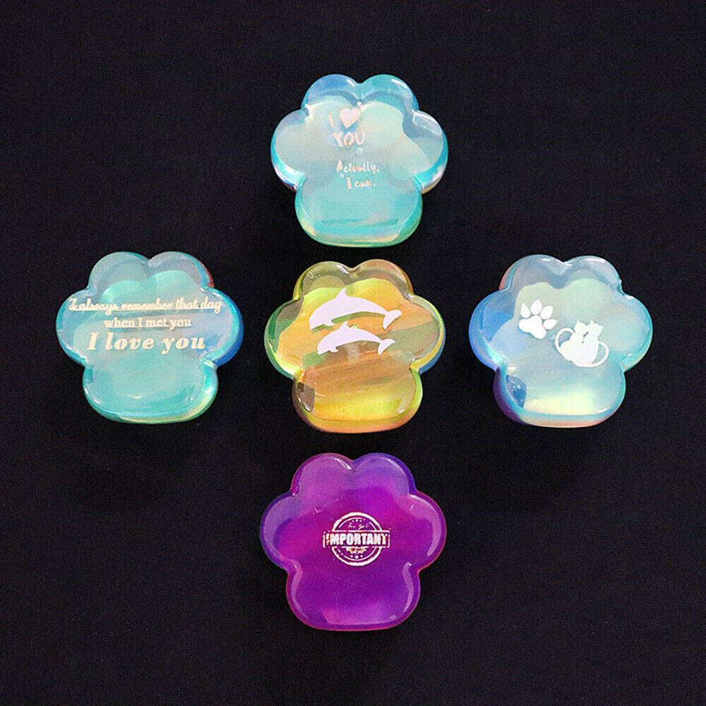 8-Cavity Cartoon Cat Claw Silicone Mold Crystal Epoxy Casting DIY Making Crafts