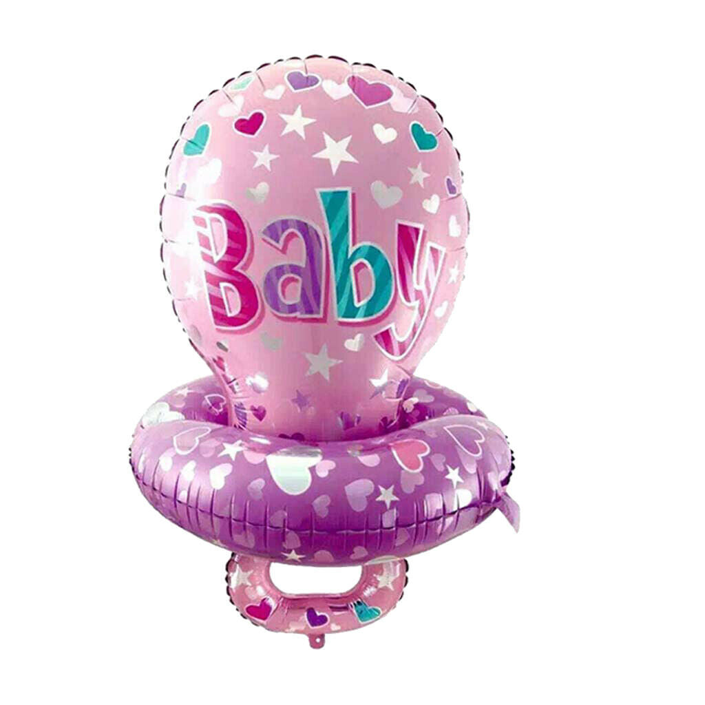 Baby Pacifier Foil Balloons Baby Shower Christening Gender Reveal Decor Pink