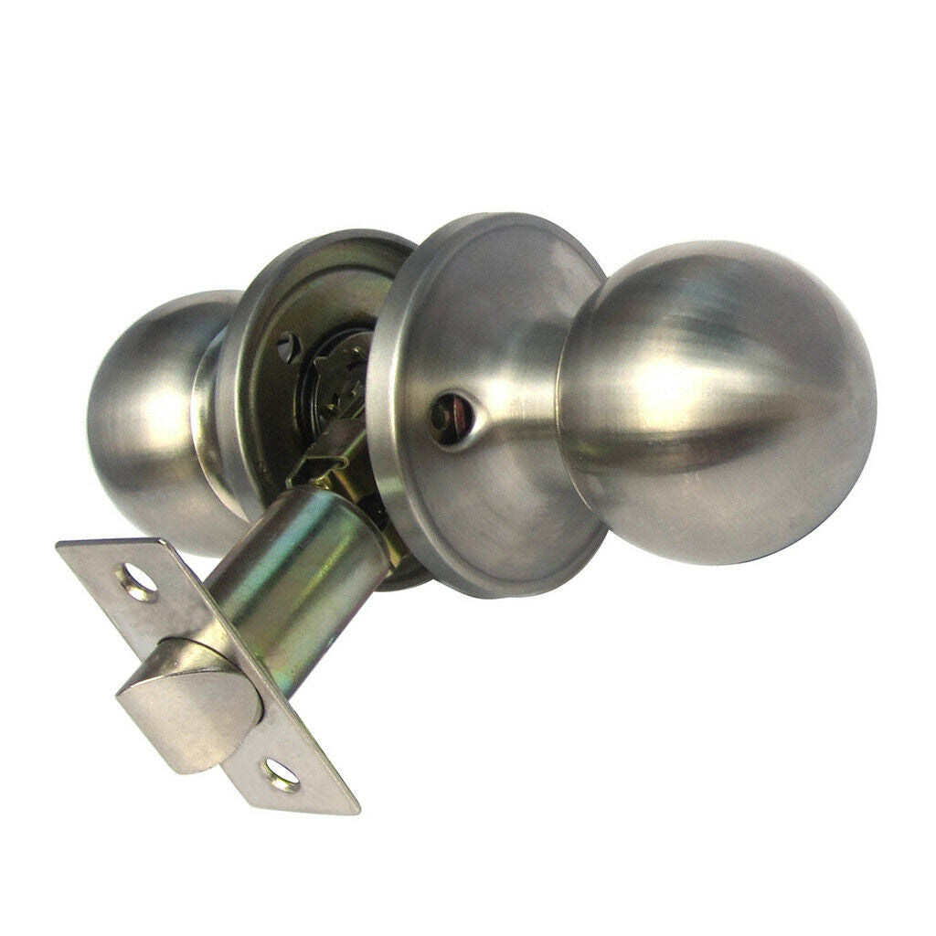 2pcs Door Knob Passage Door Lever Handle Set Nickel Door Handle for Bathroom