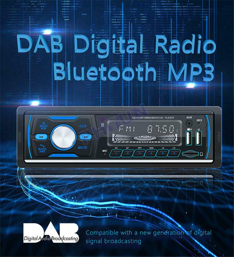 1DIN Car Radio Stereo Audio MP3 Player w/ DAB + Module FM / AM Tuner Universal