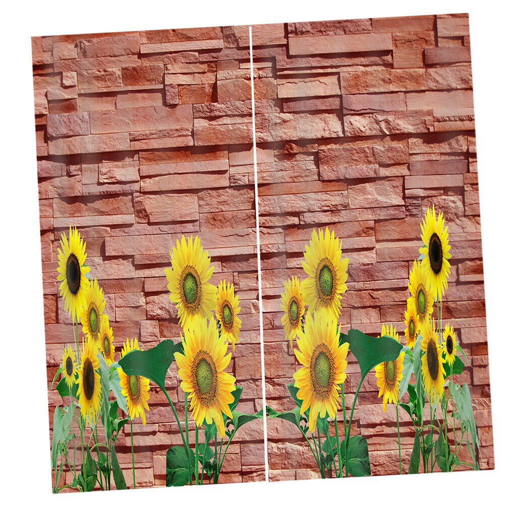 2Pcs/Panels Thermal Insulated Blackout Curtains Grommet Room Darkening Energy