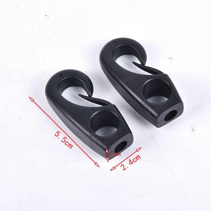 6Pcs Nylon Cord Rope Clip Hook for Kayak Bungee Rope Line Rowing Boat Hoo.l8