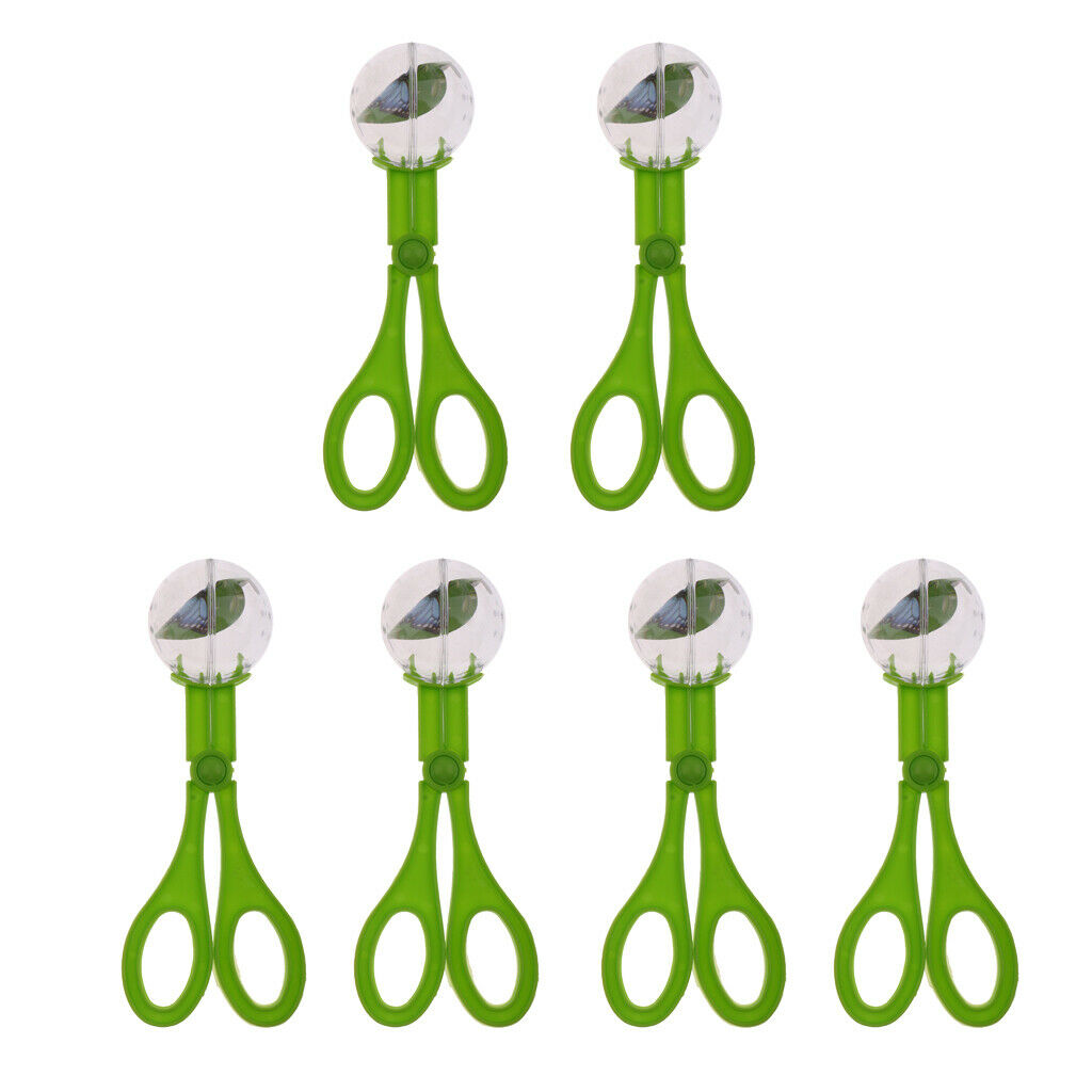 6 Pieces 18.5cm Reptile Catch Clamp Clip Feeding Clamp Litter Poop Clip