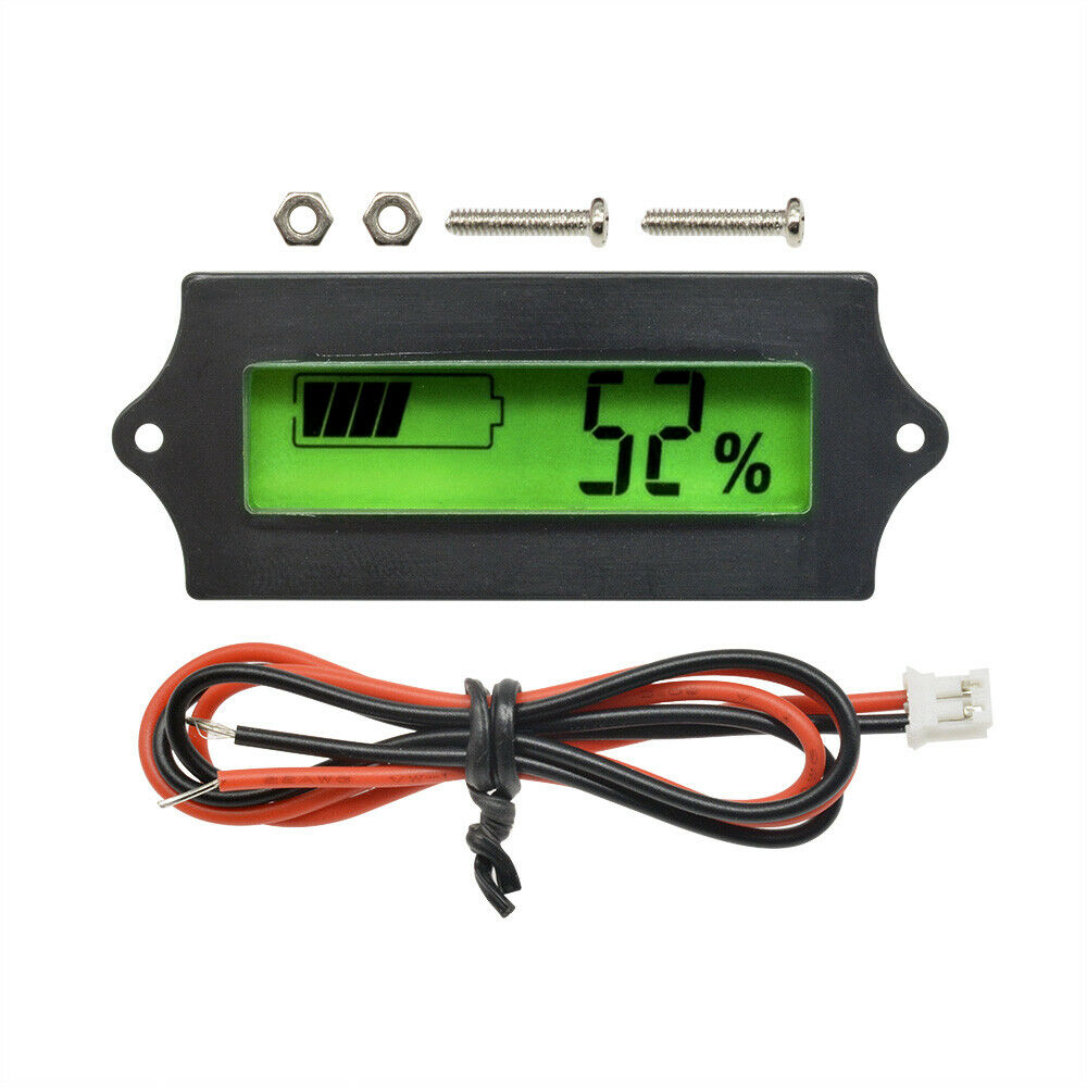 24V Lead-acid LiPo Battery Power Capacity Indicator Tester Monitor LCD Display