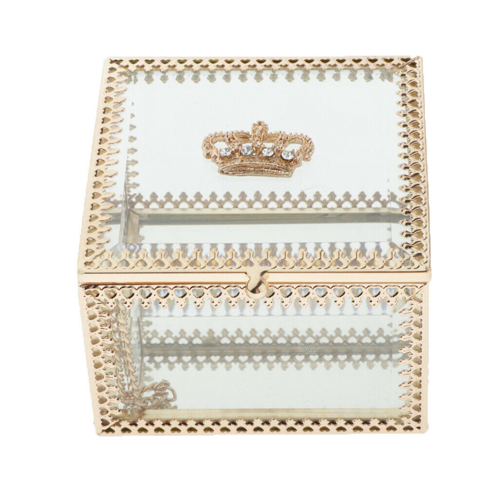 Clear Makeup Storage Container Display Flowers Container for Necklace Bracelet