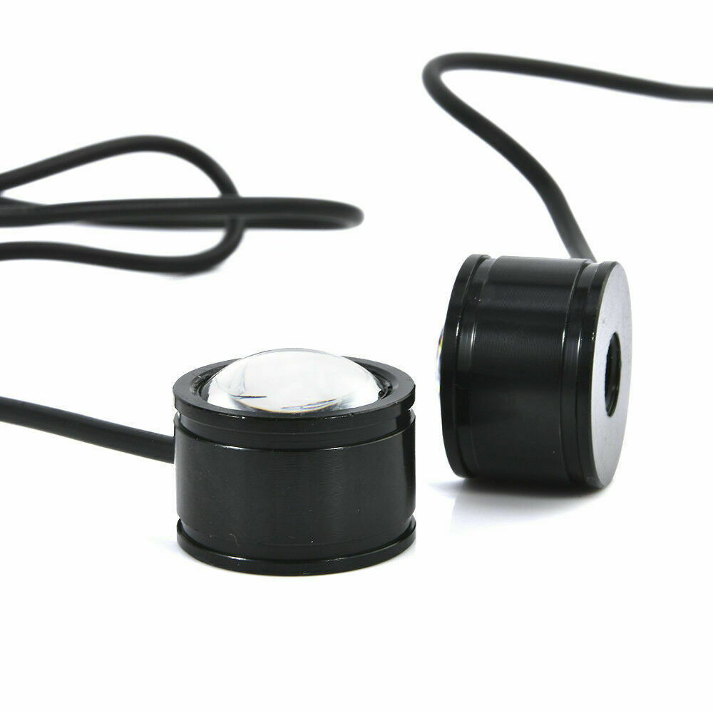 2X LED Motorcycle Handlebar Spotlight Headlight Driving Light LED Lamp White AU！