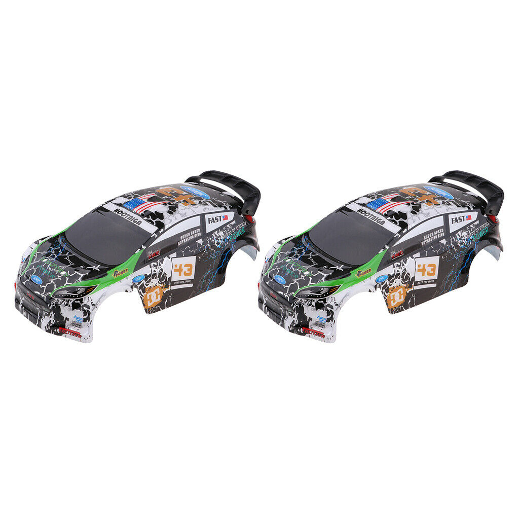 2xK989 55 Pre-Painted Body DIY Body For WLtoys K989 1:28 Rally Car