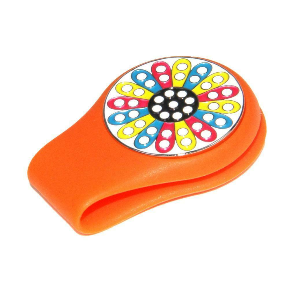 Pieces Magnetic Clip Golf Marker Clamp Detachable Pattern Plate Collar Clip