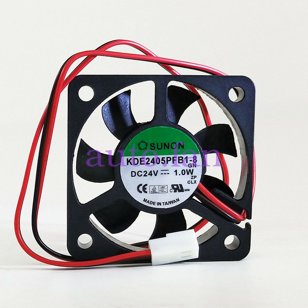 For New SUNON Fan KDE2405PFB1-8 DC 24V 1.0W 2 pin 50x50x10mm