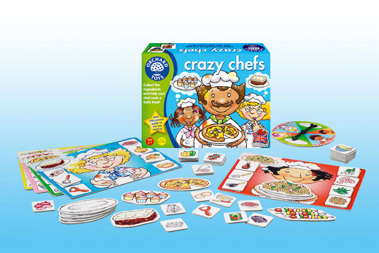 Orchard Toys 017 Crazy Chefs  Kids Childrens Toddler Fun Learning Game 3 - 7 Yrs